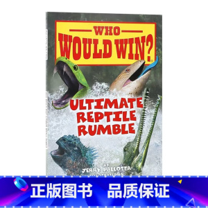 猜猜谁会赢:爬行动物大比拼 [正版]140元10件英文原版学乐科普读物学乐猜猜谁会赢Who Would Win? 食物链