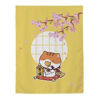 家柏饰(CORATED)窗帘免打孔安装遮光宿舍学生卧室简易出租房用出租屋魔术贴小窗帘 贵族猫 宽1.2X高1.2一片