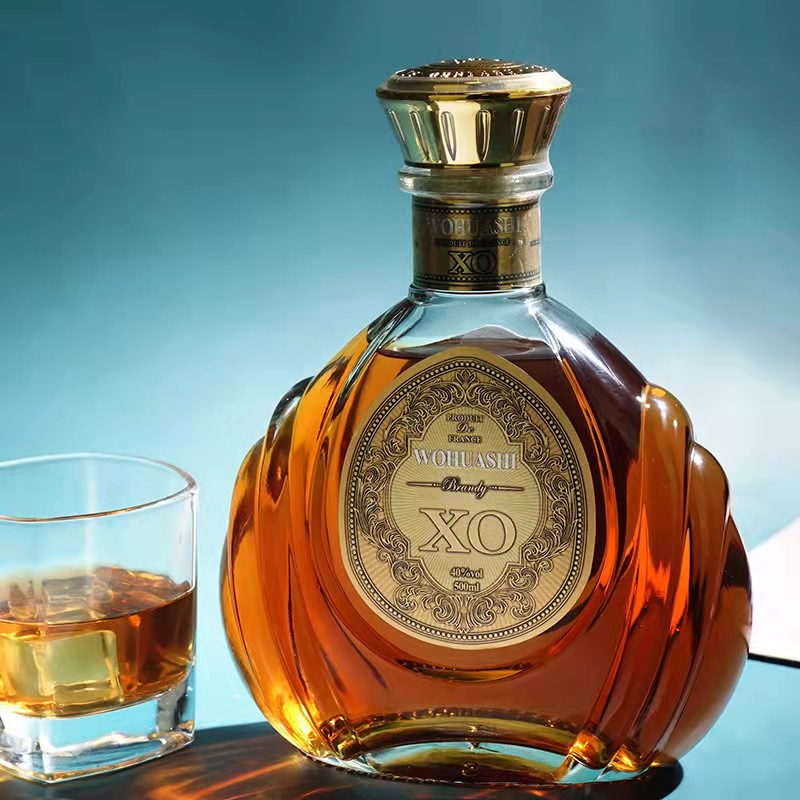 法国进口wohuashi白兰地经典xo洋酒40度500ml