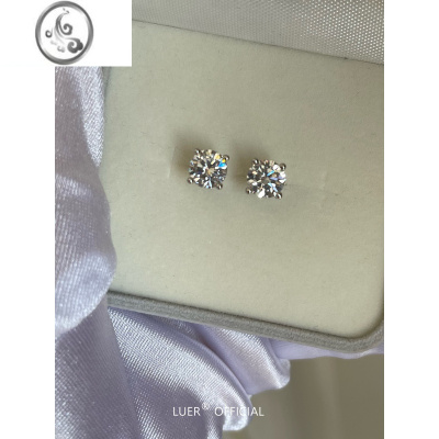 JiMi爆闪高碳钻!通体银银不褪色!轻奢气质单钻锆石养耳耳钉耳骨钉百搭