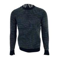 高田贤三(Kenzo)运动休闲长袖圆领毛衣男款罗纹针织舒适百搭套头