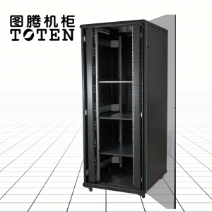 图腾(TOTEN)G2.8842 网络机柜 加厚机柜 交换机机柜 UPS电源 加宽19英寸标准机柜 黑色 42U2米.