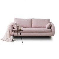 北欧布艺沙发小户型客厅卧室公寓双人简约经济型新款可拆洗乳胶款