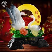 美帮汇百年好合摆件天鹅创意家居客厅电视柜酒柜装饰品闺蜜新婚结婚
