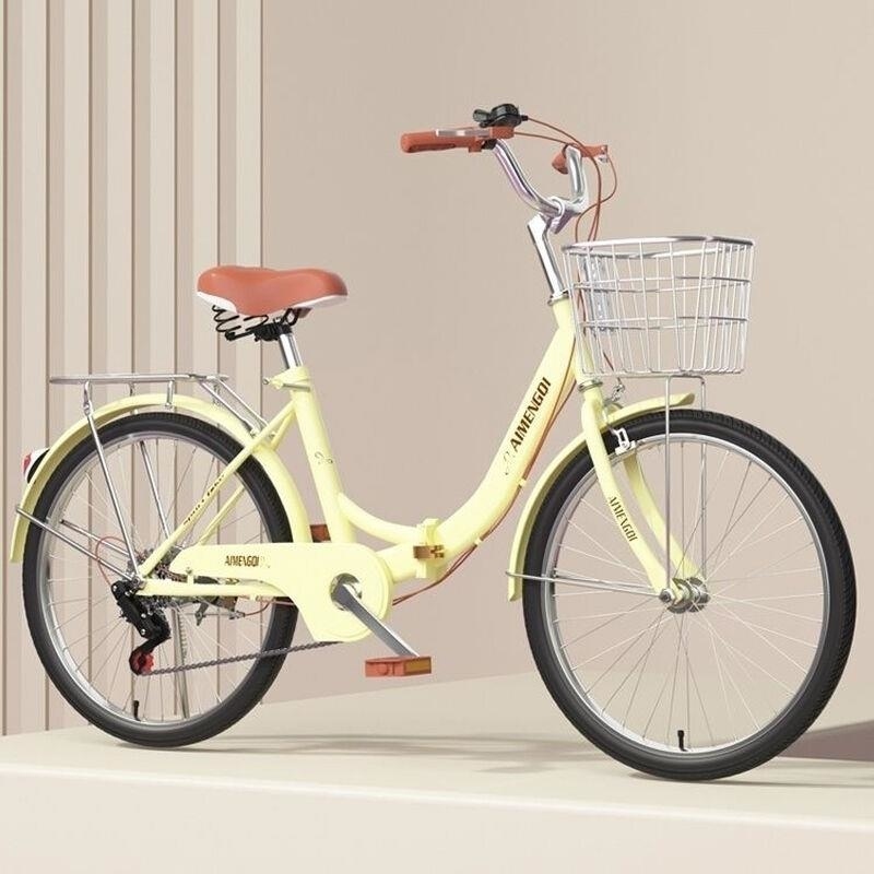 折叠通勤免安装代步26自行车男女单车学生上班轻便24