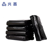 兴酉 黑色平口垃圾袋 60*80cm50只 包