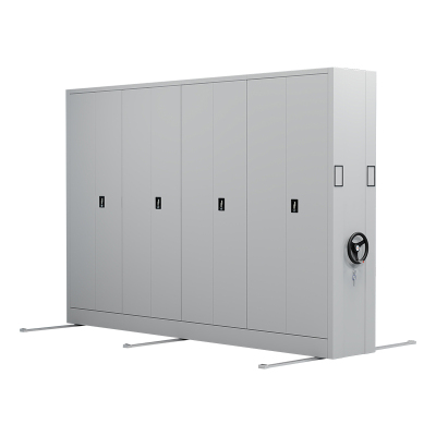 臻远 ZY-MJJA-25 手摇密集架移动档案柜钢制轨道密集柜 通门 一列4组