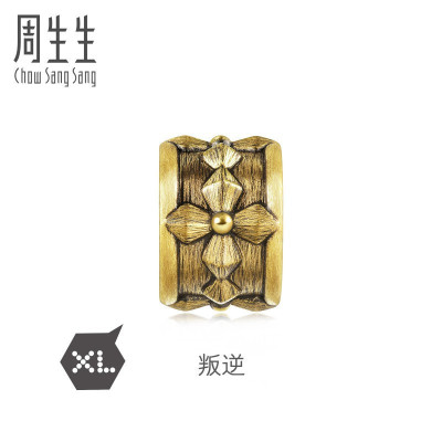 周生生(CHOWSANGSANG)黄金(足金)Charme串珠系列叛逆XL珠90393C定价默认尺寸