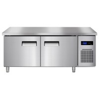 埃利斯(AILISI)1.5米冷藏不锈钢厨房工作台 商用冷柜 多功能酒店平冷冰柜 大容量奶茶店设备水吧台BC-1.5LT