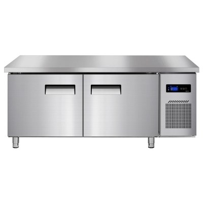 埃利斯(AILISI)1.5米冷藏不锈钢厨房工作台 商用冷柜 多功能酒店平冷冰柜 大容量奶茶店设备水吧台BC-1.5LT