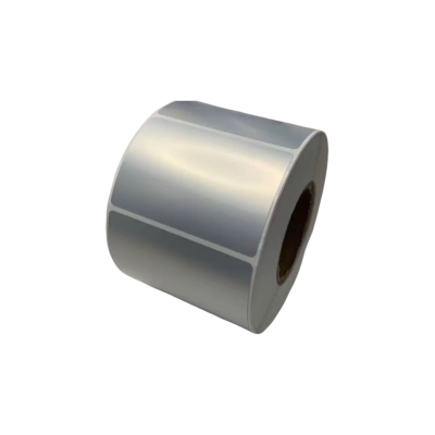 智铮朗月 哑银PET标签纸单排不干胶条码打印纸 90mm*50mm*1000枚 卷