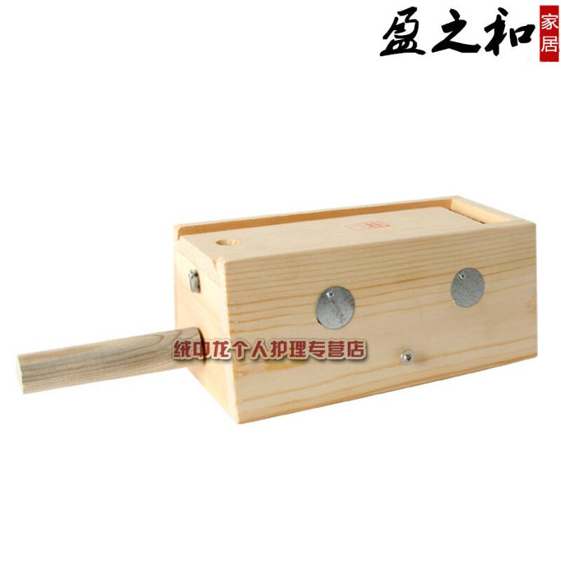 实松木三孔3柱式插针艾灸盒木温灸器灸腰腿腹背部