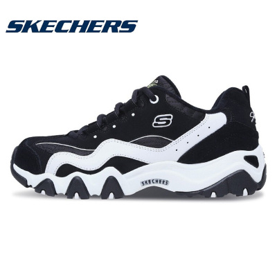 Skechers斯凯奇女鞋2019冬新款复古拼接厚底熊猫鞋休闲鞋66666077