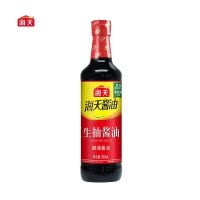 海天生抽酿造健康酱油调味品原料调料500ml/1瓶装家用黄豆酿酱油苏宁宜品推荐