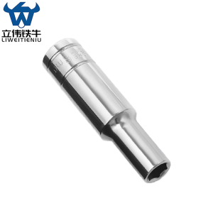 立伟铁牛3/8六角长套筒8mm/个