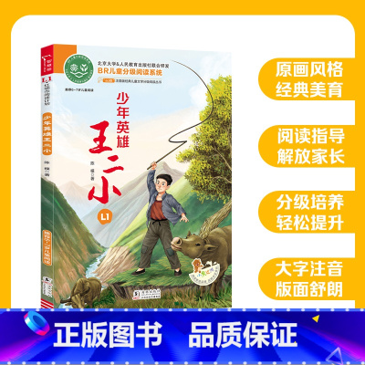 ao鹅注音版 少年英雄王二小 [正版]ao鹅注音版少年英雄王二小适合6-7岁儿童幼儿大语文分级阅读童话故事书一二年级小学