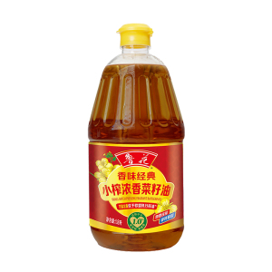 鲁花香味经典小榨浓香菜籽油1.8L*1