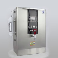 安纵 开水器商用 全自动电热烧水器 外置过滤开水机饮水设备 带底座