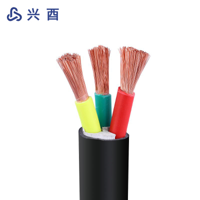 兴酉 铜芯通用软电缆 RVVZ-3*4平方 米