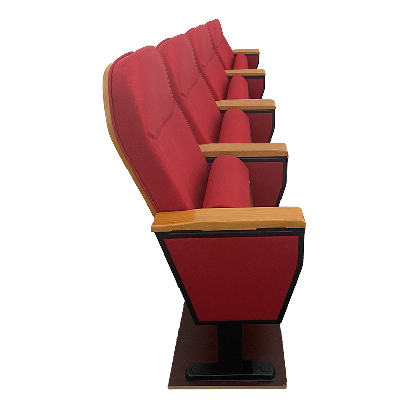 臻远ZY-LTY-09礼堂椅剧院椅会议室椅子红色不带前写字板四人位