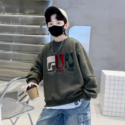 男童卫衣春秋款2026新款大童春装内搭潮酷儿童装痞帅运动长袖上衣