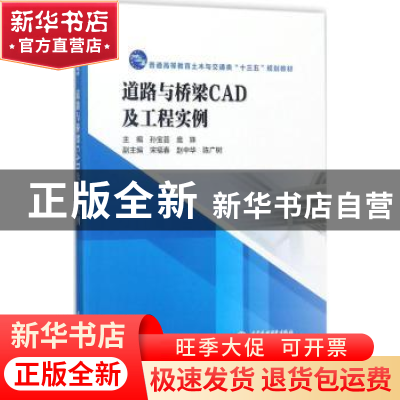 正版 道路与桥梁CAD及工程实例 孙宝芸,庞姝主编 中国水利水电出