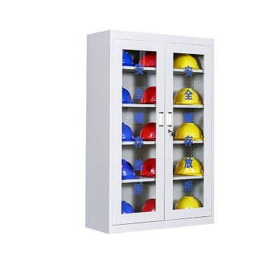 晋舰安全帽存放柜工地车间头盔摆放柜工厂安全帽放置柜 灰白20顶