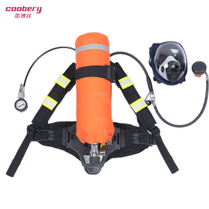 酷博睿coobery正压式空气呼吸器 消防面具碳纤维 6.8L呼吸器G-F-20(工业级)[国检]