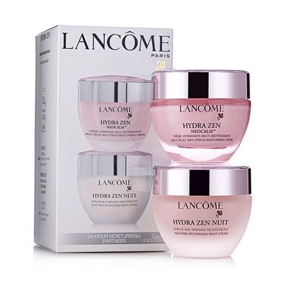 Lancome/兰蔻水份缘日霜晚霜套装50ml*2面部护肤套装礼盒
