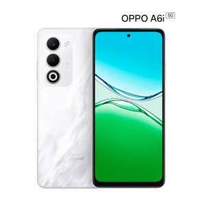 OPPO A6i 8GB+256GB 云雾白 金刚石架构 6000mAh大电池 天玑6300 45W快充 5G手机
