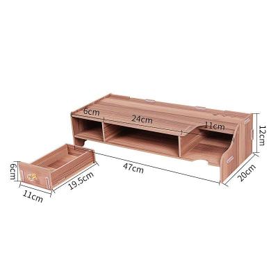 哲飞家居电脑显示器增高架办公室用品桌面收纳盒整理置物架生活日用家用电脑显示增高架办公室收纳