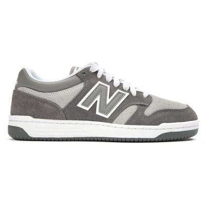 新百伦(New Balance)New Balance女士复古休闲板鞋灰色皮质透气运