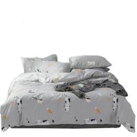 简约床单全棉全棉四件套1.8m双人2.0m床上用品1.5米被套4三件套
