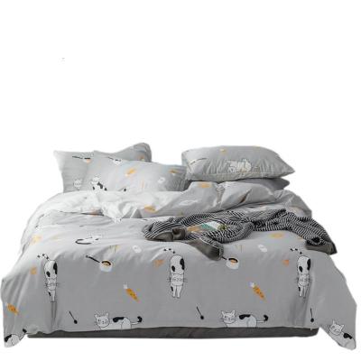 简约床单全棉全棉四件套1.8m双人2.0m床上用品1.5米被套4三件套