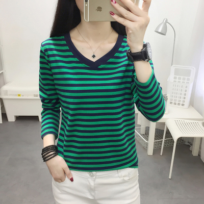 YIBUSHENG2021早春新款大码女装洋气长袖T恤胖女人遮肚显瘦上衣薄款打底衫