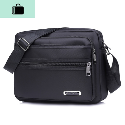 中老年背包大容量多层防水牛津布单肩斜挎包帆布包包旅游休闲男包NEW LAKE男士斜挎包