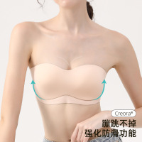 【防滑抹胸】新款一片无肩带胸罩女士无痕内衣女无钢圈文胸罩