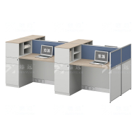 臻远 ZYGW-081职员桌办公桌屏风工作卡位 对坐四人位