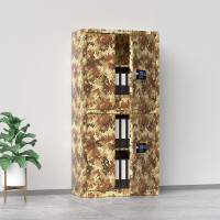 域赢保密柜文件办公柜档案资料柜电子密码锁迷彩色通双节带暗抽