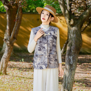 2026年女士休闲妈妈装马甲外套女洋气中老年女士休闲上衣春季