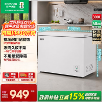 容声300升冰柜冷冻王-40℃深冷速冻一级变频冷藏冷冻转换减霜单温节能省电卧式冷柜BD/BC-300E10HNLBJ