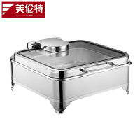 芙伦特 厨房保温售饭机正方形液压餐炉不锈钢透视窗口 中端款正方形液压餐炉FLT-GT-JRBFLZ-6