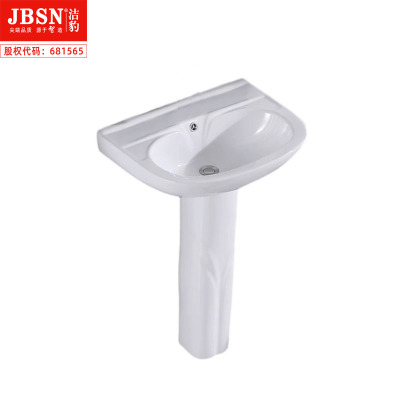 洁豹水暖高品质柱式洗脸盆