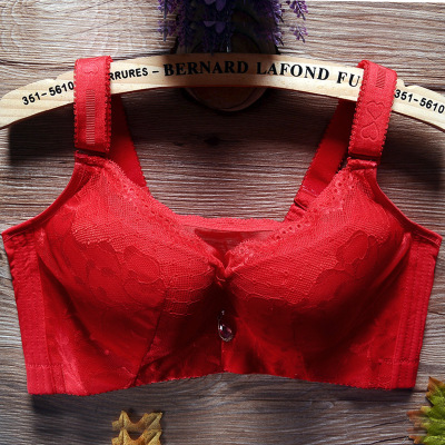 HLCOMAN大罩杯上托女内衣200斤加大码胖MM蕾丝抹胸收副乳调整型薄文胸092抹胸
