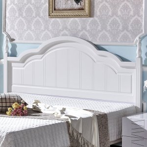 订制韩式床头板简约现代白色靠背板床头田园双人非烤漆床头板定制