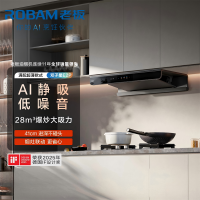 老板(Robam)抽油烟机28风量1380Pa静压 双腔变频大吸力烟灶联动 定时防干烧烟灶套餐E2+51B0AS