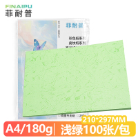 菲耐普 皮纹纸 A4 浅绿 包