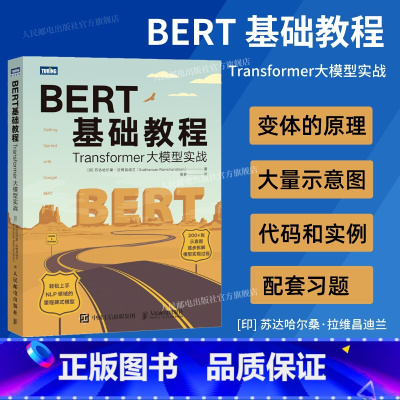 [正版]出版社BERT基础教程 Transformer大模型实战 自然语言处理模式实战 chatgpt人工智能机器人学