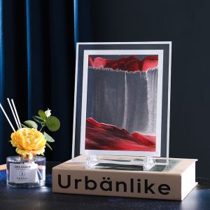 网红流沙画摆件画框装饰品客厅高档次工艺品桌面小摆件办公室