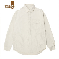 YANXU户外防泼水HEEMKIZOO男夏日系翻领衬衫长袖休闲衬衣外套情侣潮牌